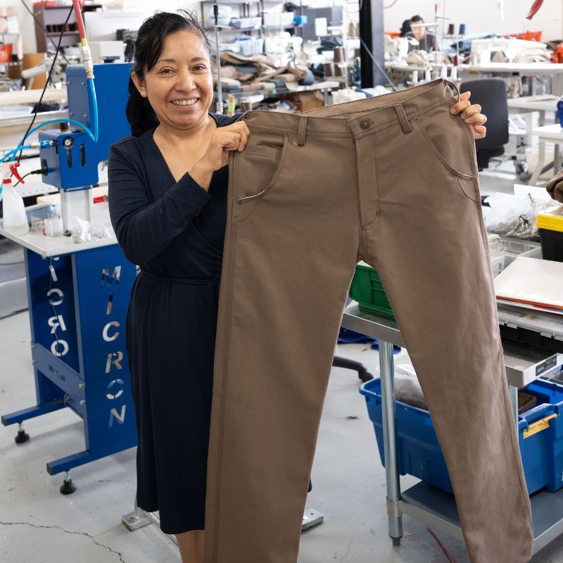 Factory in London, Ontario. Fair trade clothing, high quality Canadian made clothing. 